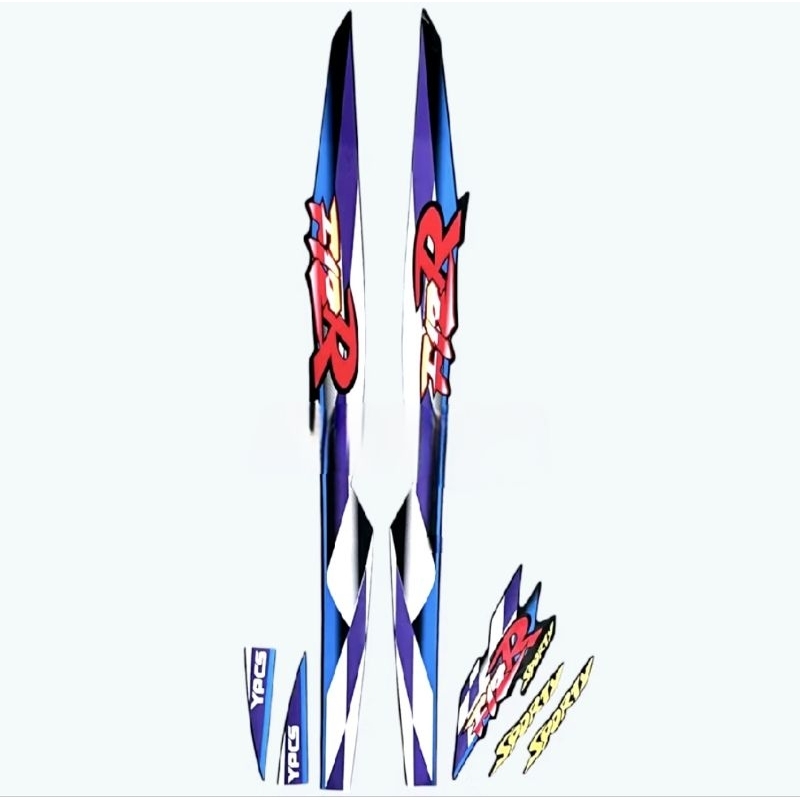 Striping Stiker yamaha f1zr fizr fız r f1 zr 1998 hitam ungu list body