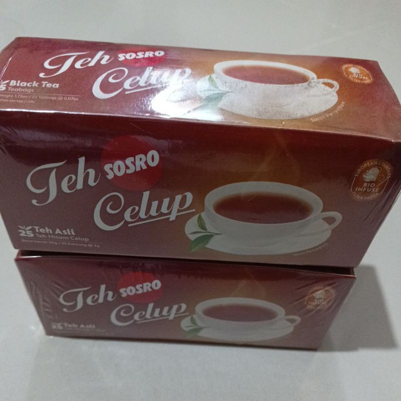 

Teh Celup Sosro 25 Bags -Teh Hitam Berkulitas