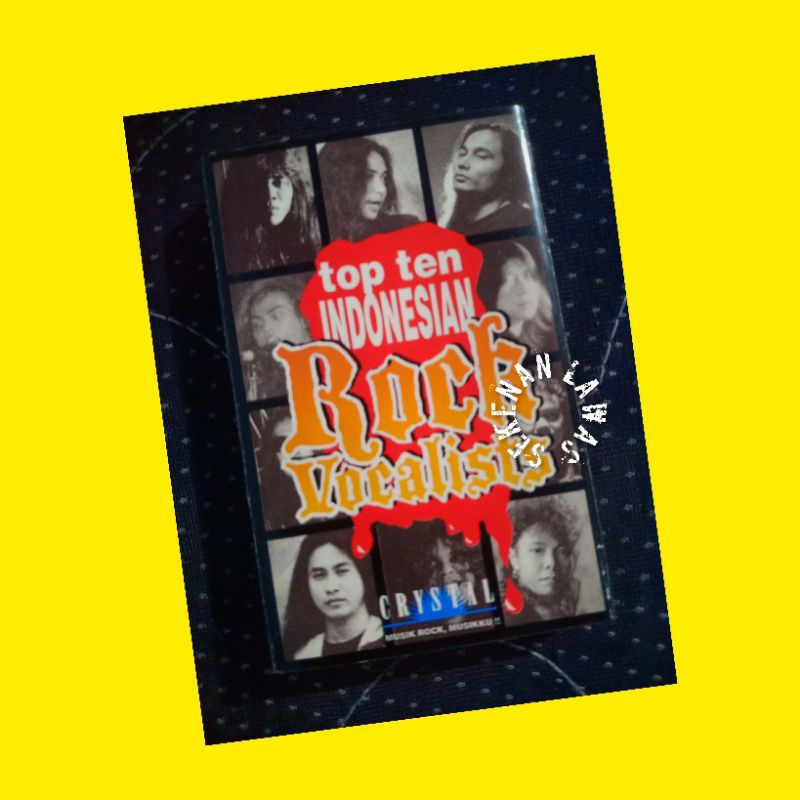 Kaset Top Ten Indonesian Rock Vocalist (Bagus) / Andy Liany, Hengky Supit, Ecky Lamoh, Arul Efansyah