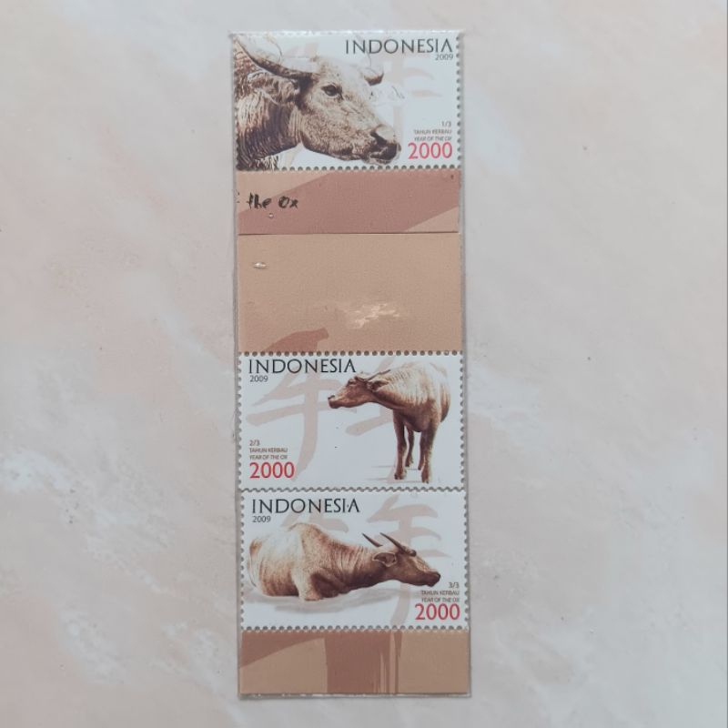 

(BD) Perangko Indonesia 2009 Tahun Kerbau Set Lengkap 3 pcs Mint
