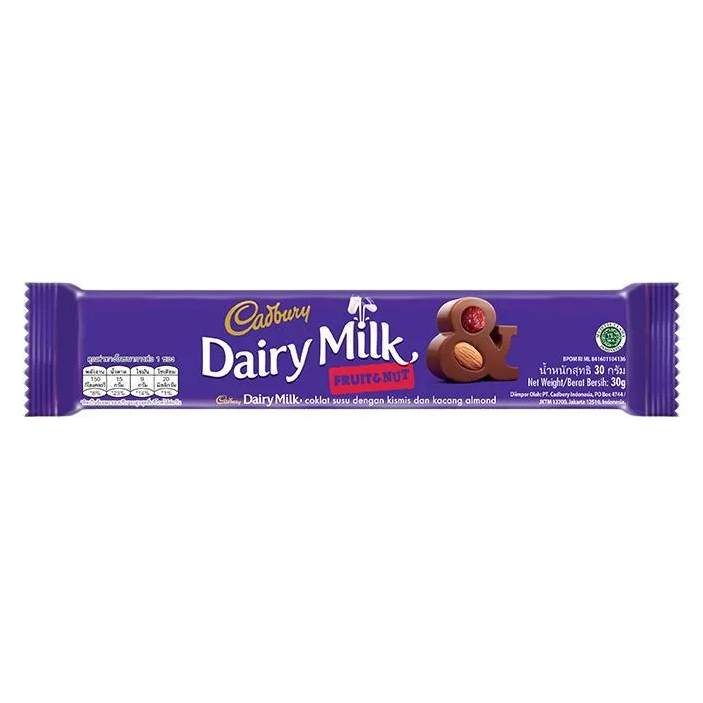 

CADBURY DAIRY MILK FRUIT NUT 30GR 7622210086679