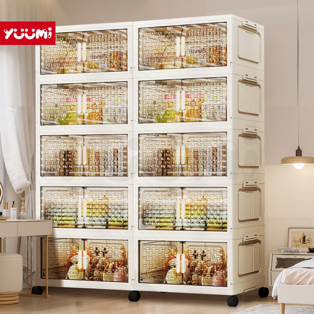 Yuumi Lemari Plastik Besar Multifungsi untuk Anak