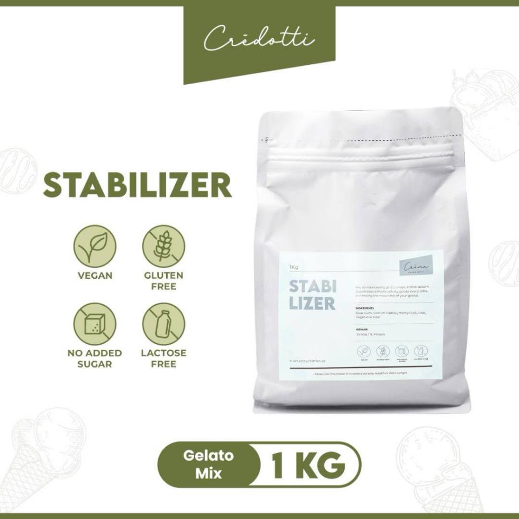 

Stabilizer Gelato Emulsifier Ice Cream Base Powder 100 / Bubuk Penstabil Es Krim (1kg)