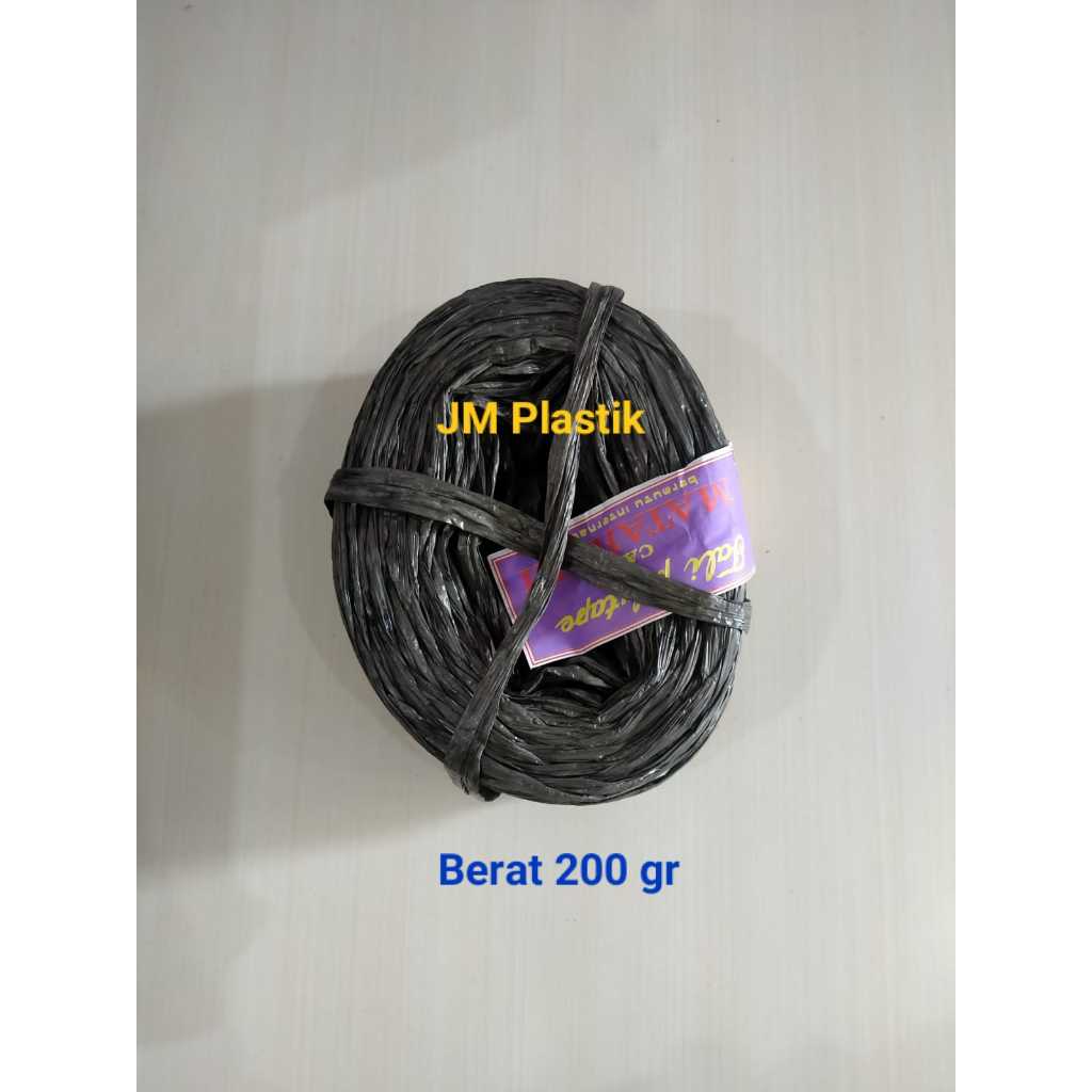 

TALI PLASTIK HITAM / TALI RAFIA HITAM 200 GR