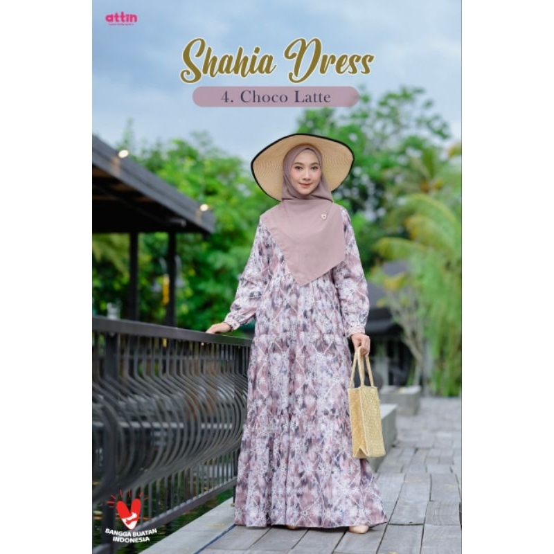 Gamis Katun Bordir Shahia Dress By Attin Hijab