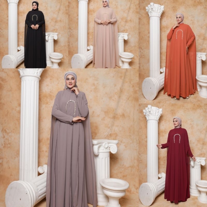 gamis abaya CLEOPATRA set inner outer