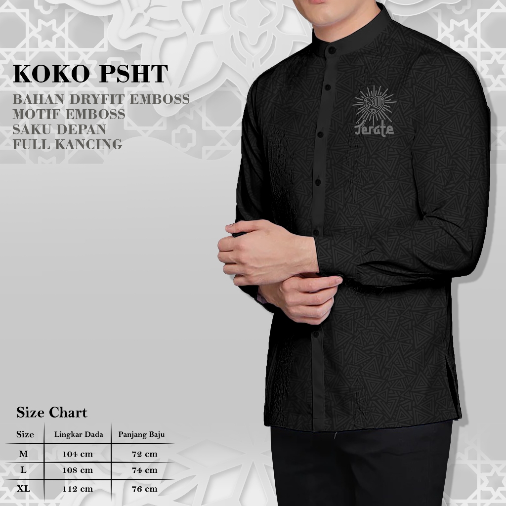 baju koko psht baju koko sh terate baju koko bordir psht baju koko psht terbaru