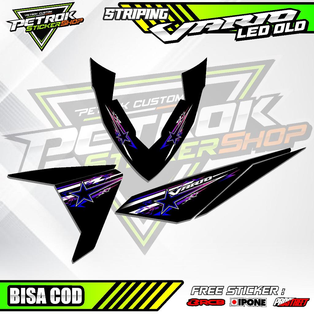 STRIPING VARIASI MOTOR VARIO 125 LED OLD / STICKER LIST VARIASI HONDA VARIO LED OLD