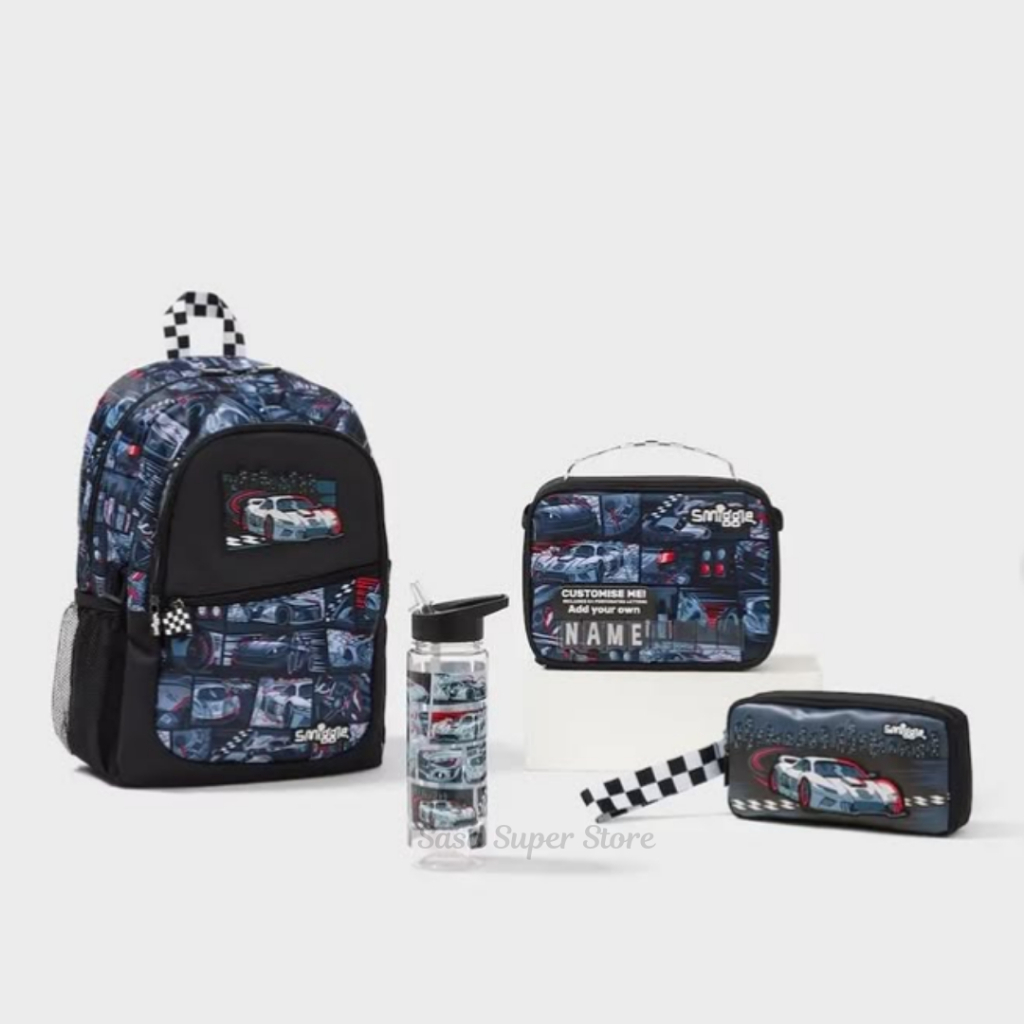 SASA BEBE | SMGL SERIES BOY LIMITLESS CLASSIC ATTACH BACKPACK RACING CARS RANSEL TAS ANAK TODDLER TK