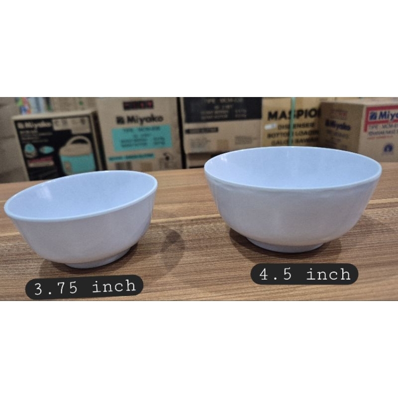 Mangkok Nasi Melamin Putih Vanda Maspion