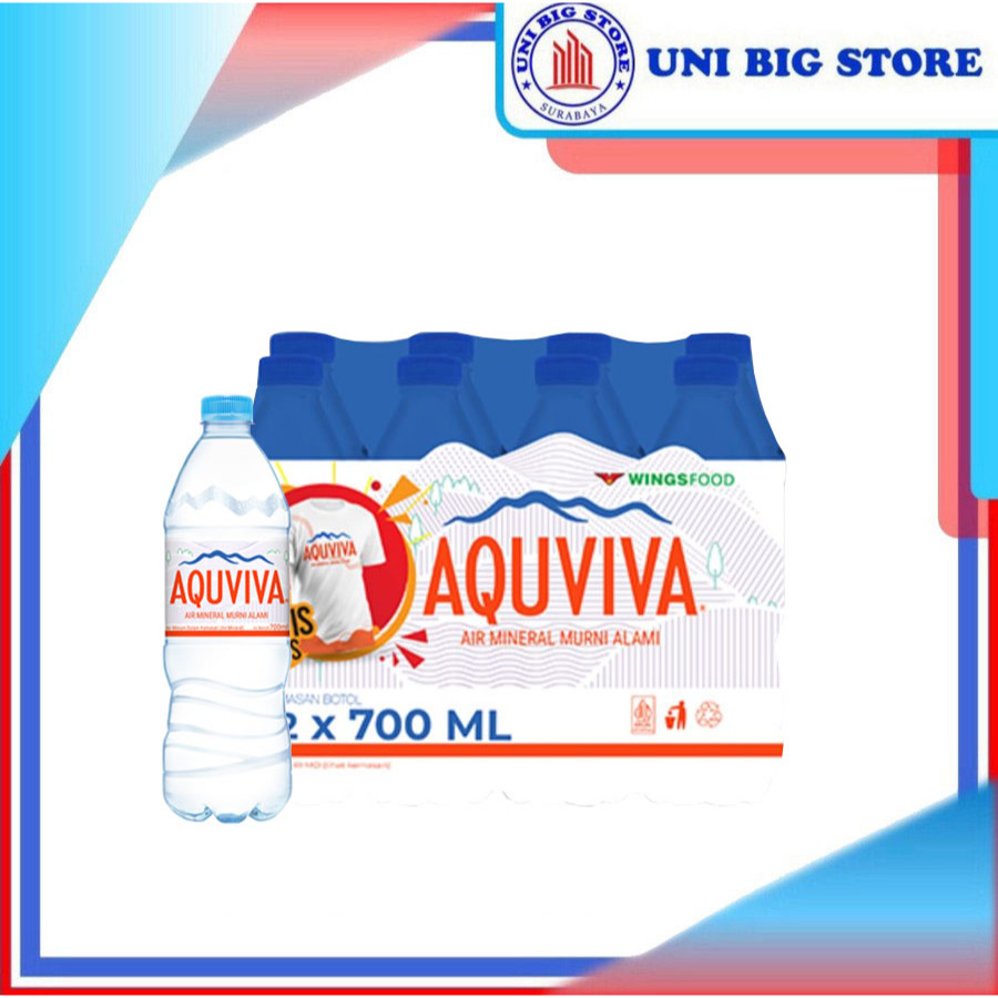 

AQUVIVA Air Mineral Murni Alami 12 pcs x 700 ml DUS