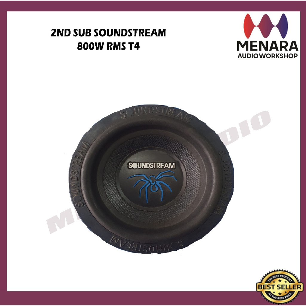 2ND SUBWOOFER SOUNDSTREAM 800W RMS T4
