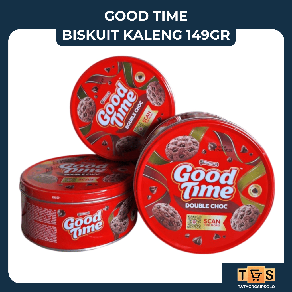 

[149gr] S138 | Good Time assorted biskuit 149 gram | Kue Lebaran | Good Time Kaleng 149gr