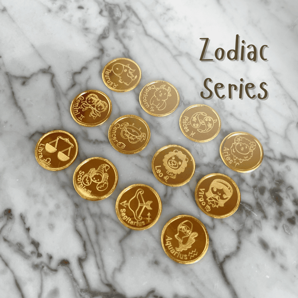 Wonderful Wish Emas Batangan 24 karat custom ukir zodiak series