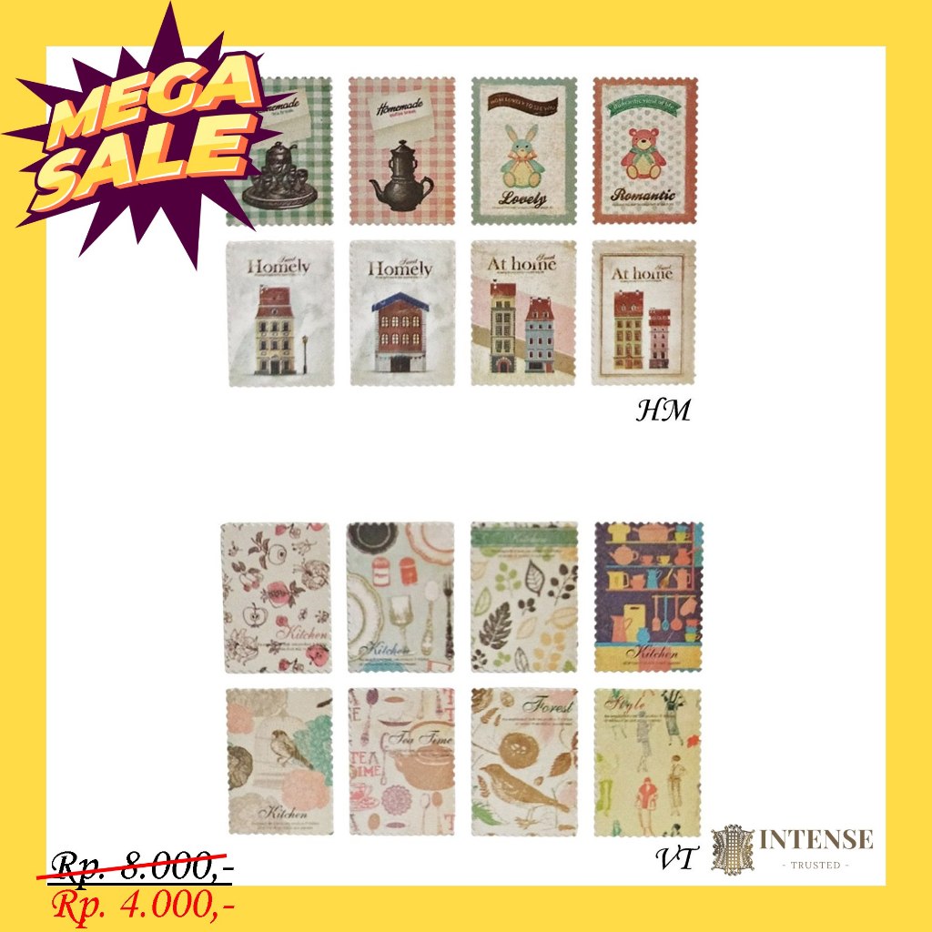 

STICKER POST CUTE PERANGKO ISI 8 (6943432014037)