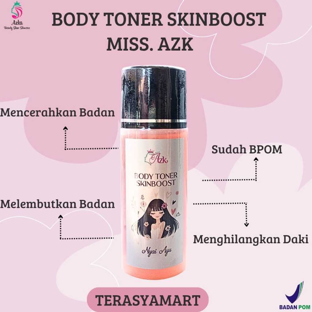 (COD) BODY TONER SKINBOOSTER NYAI AYU - TONER BADAN HITAM STRONG AMPUH MENGHILANGKAN BEKAS LUKA - TO