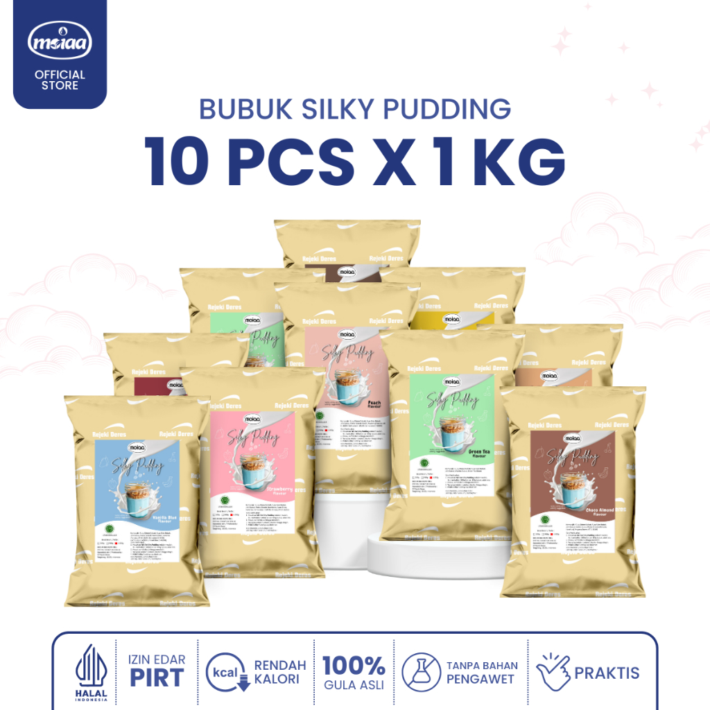 

MOIAA - Paket Hemat 10 - Silky Pudding MOIAA 1 Kg Isi 10pcs