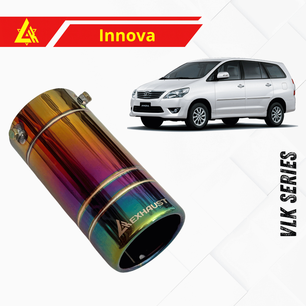 Muffler cutter Innova reborn/old variasi ujung knalpot original LK EXHAUST