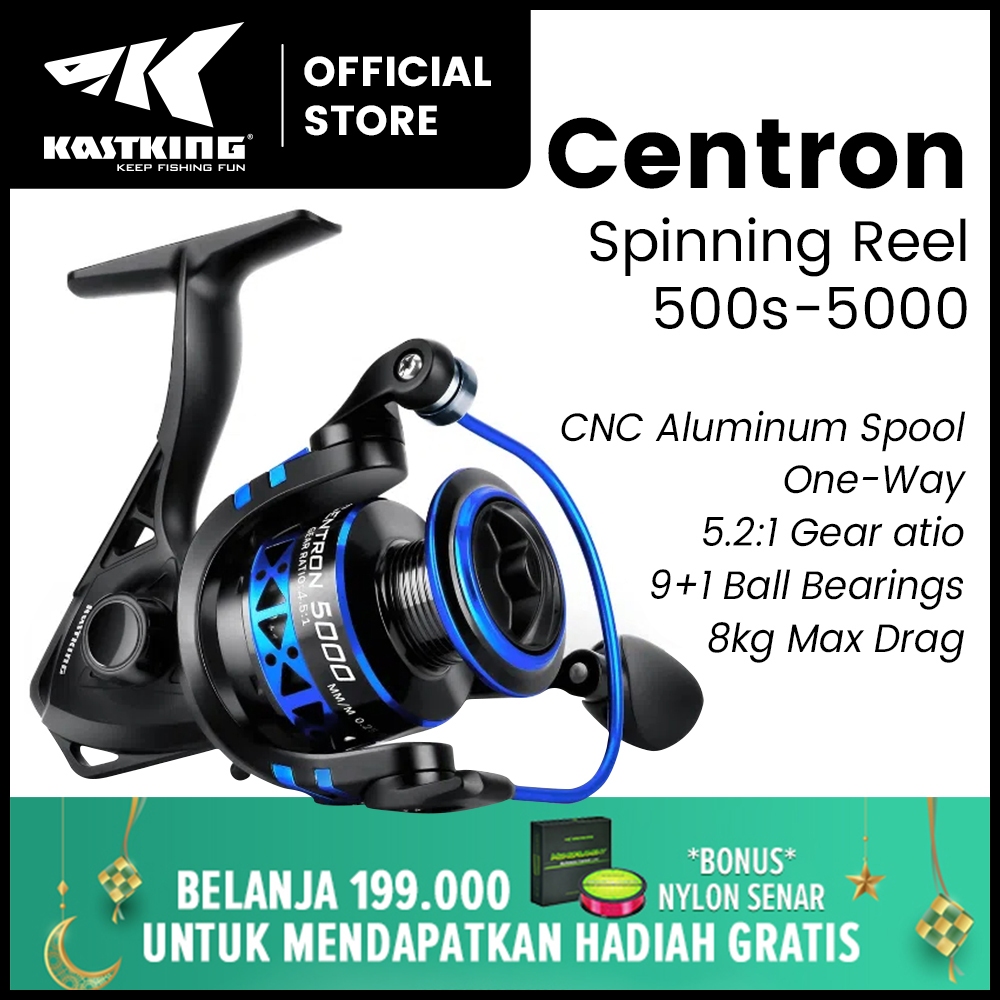 [OFFICIAL] KASTKING CENTRON Reel Pancing 500s-5000 Spinning Gulungan Pancing Putar, one way Power Ha