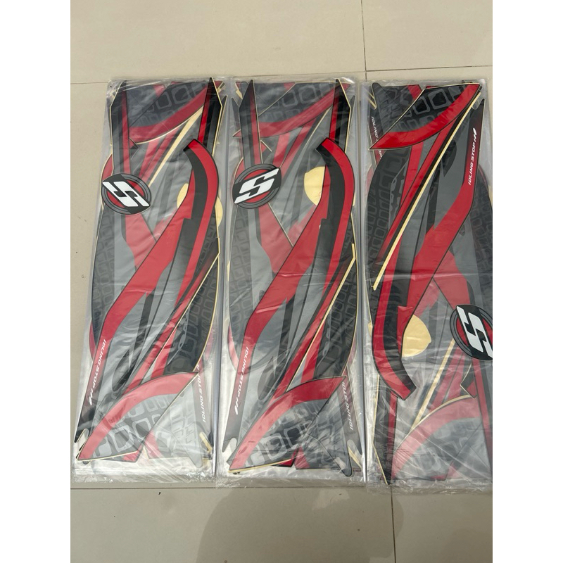 striping original scoopy sporty tahun 2019 hitam