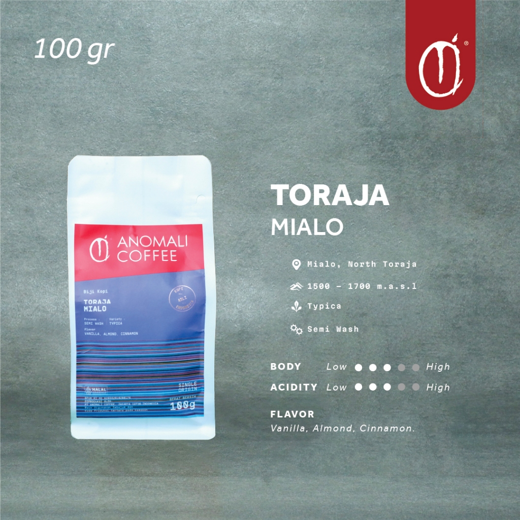

Anomali Coffee Biji Kopi Toraja Mialo 100 gram