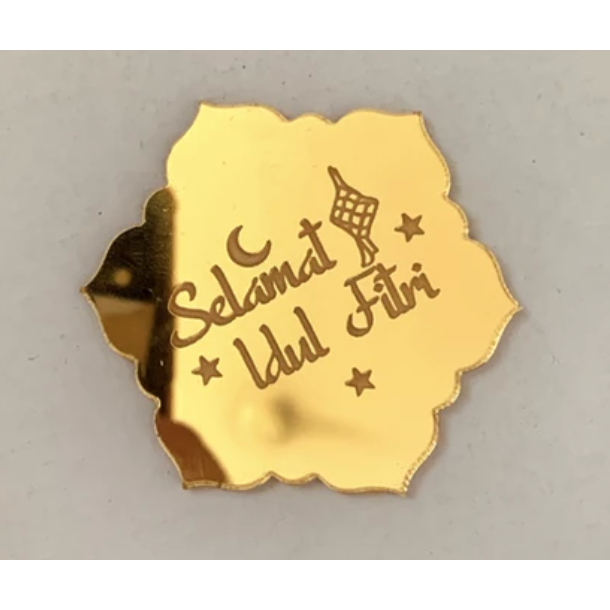 

Hampers Tag Lebaran Eid Mubarak Acrylic Hiasan Kado Gift