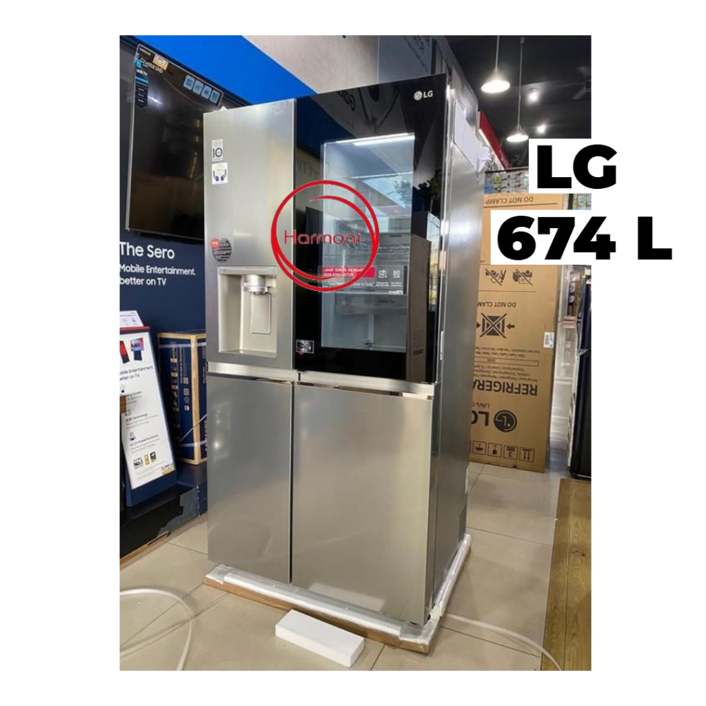 KULKAS LG GCX257CSEW KULKAS SIDE BY SIDE INVERTER GC-X257CSEW GCX257 GC-X257 257CSEW KULKAS SIDE BY 