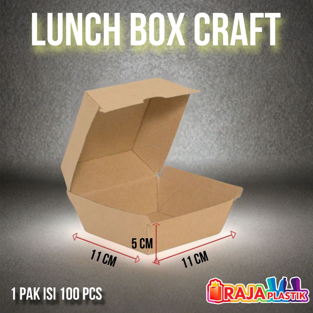 

Paper Lunch Kraft isi 100lbr / Lunch Box Brown isi 100lbr
