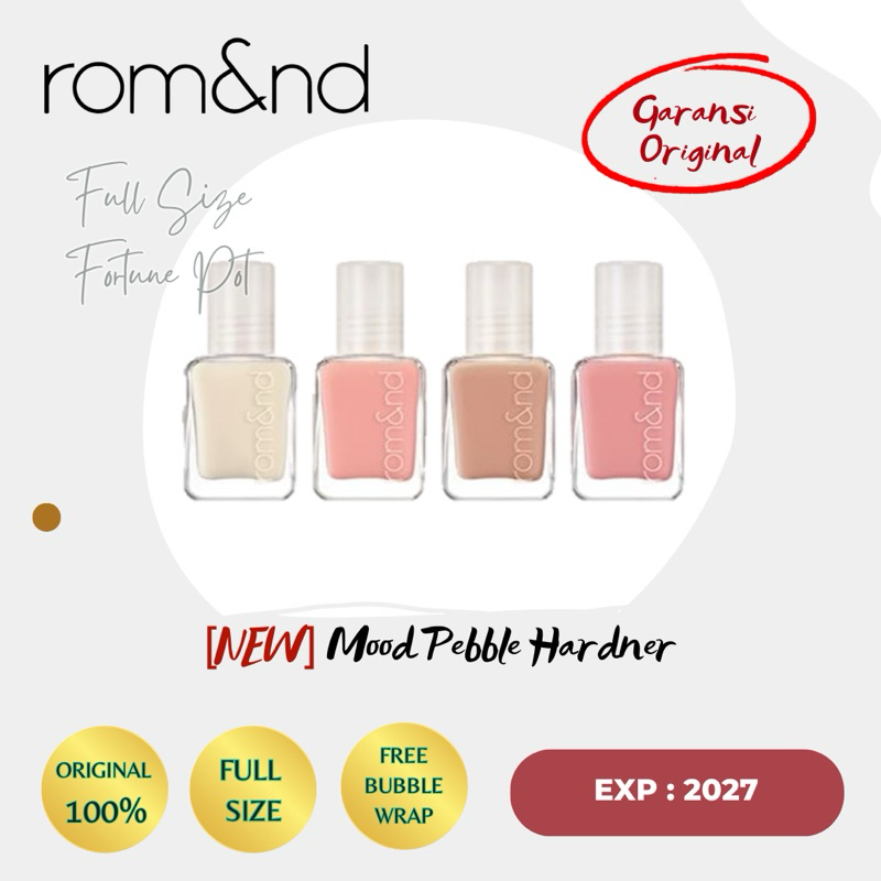 [Ready] ROMAND Mood Pebble Nail Hardener - Romand Kutek Cat Kuku
