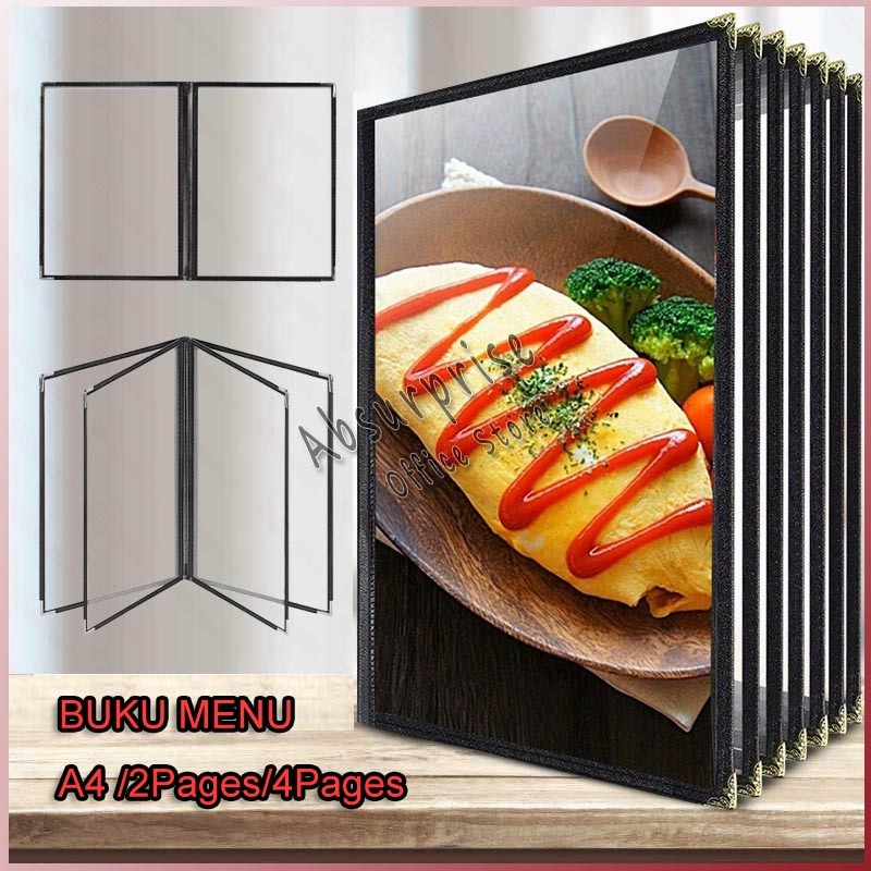 

Buku menu pvc transparan buku menu restoran daun longgar buku menu A4 buku menu kulit