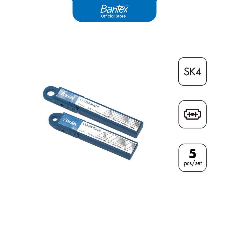 

Bantex Refill Cutter Blade Pisau Tajam Material SK4 Isi 5 Pcs # BD50....