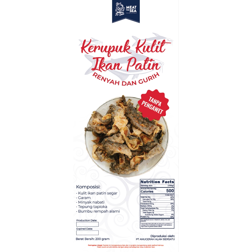 

Kerupuk Kulit Ikan Patin Gurih