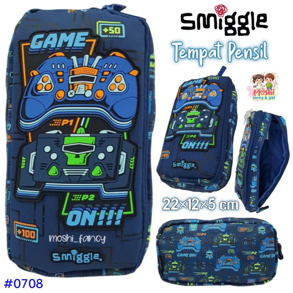 

Tempat Pensil Smiggle Game On / Pencil Case Smiggle Game Anak Laki-Laki Boy / Tempat Pensil Anak Laki-Laki Virtual Game