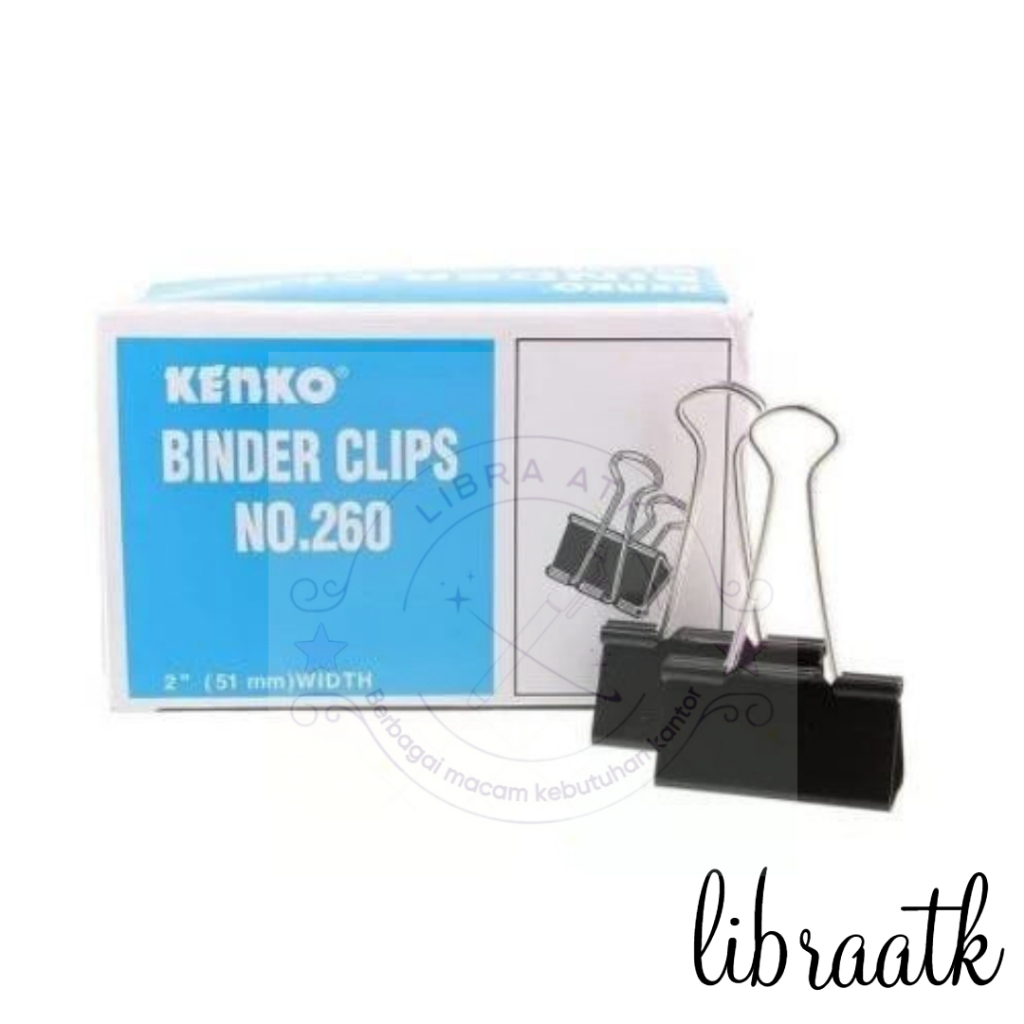 

LA - Binder clip / penjepit kertas / klip kertas kenko no 260