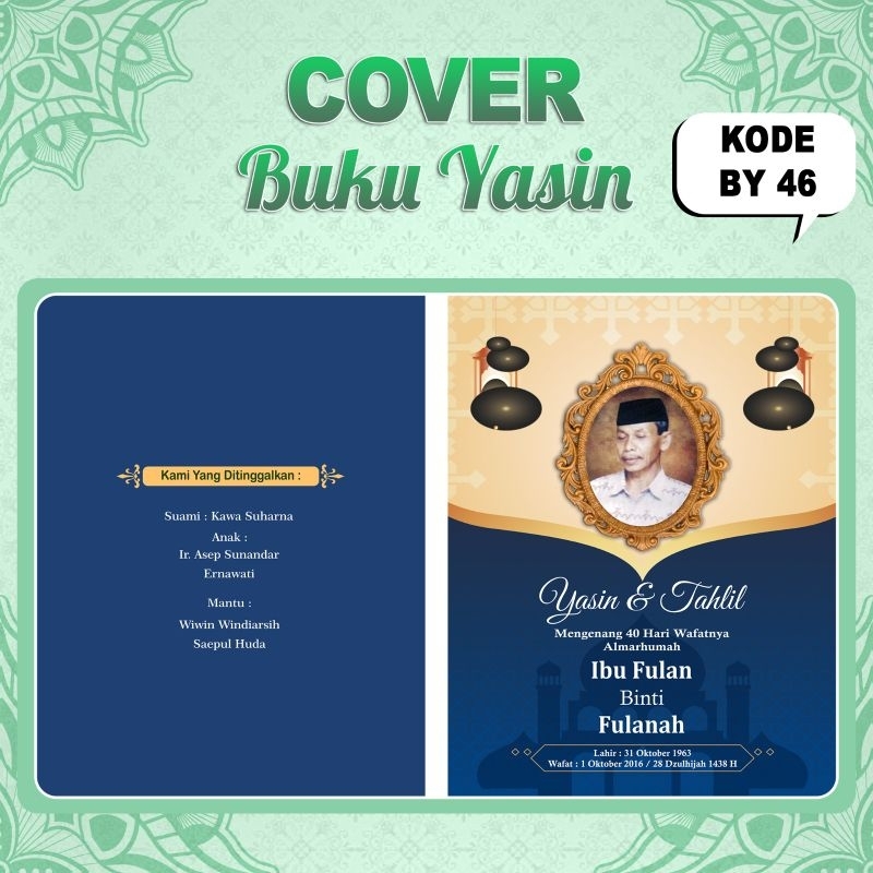 Print Cetak Buku Yasin Custom 128 dan 158 Halaman