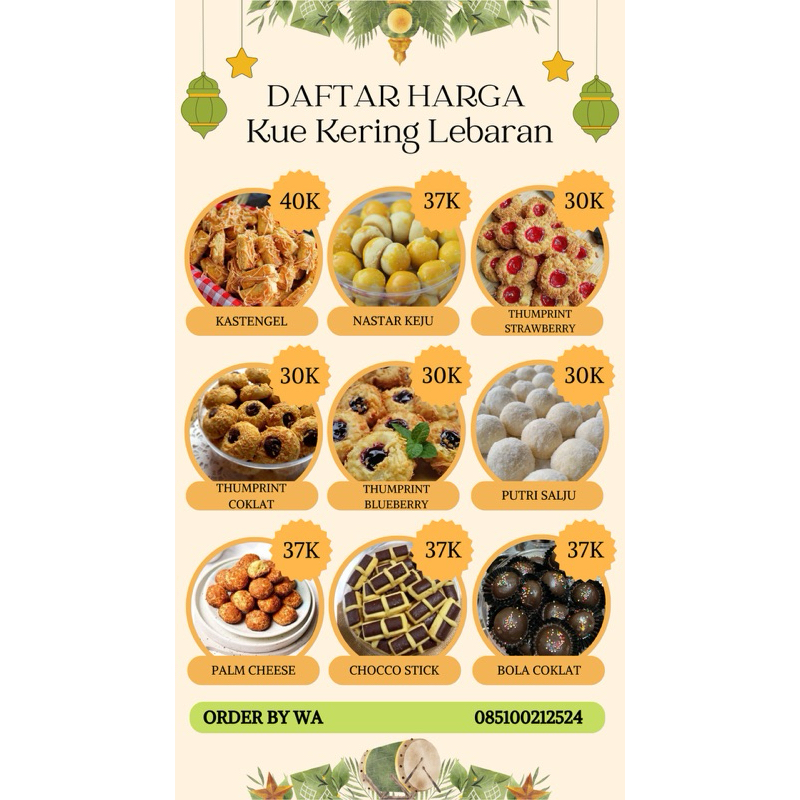 

Paniers Cade Kue Kering Hampers Lebaran/Natal/Imlek Isi 300 gram Fresh Dibikin Dihari Pemesanan