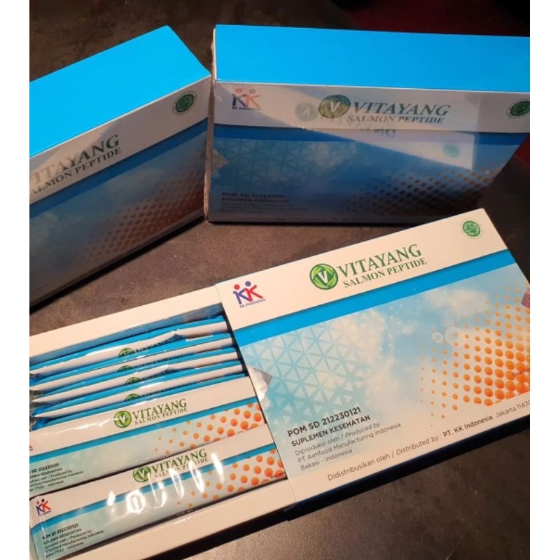 Vitayang SOP supelemen kesehatan kecantikan vitayang Salmon Ovary Peptide original KK Indonesia
