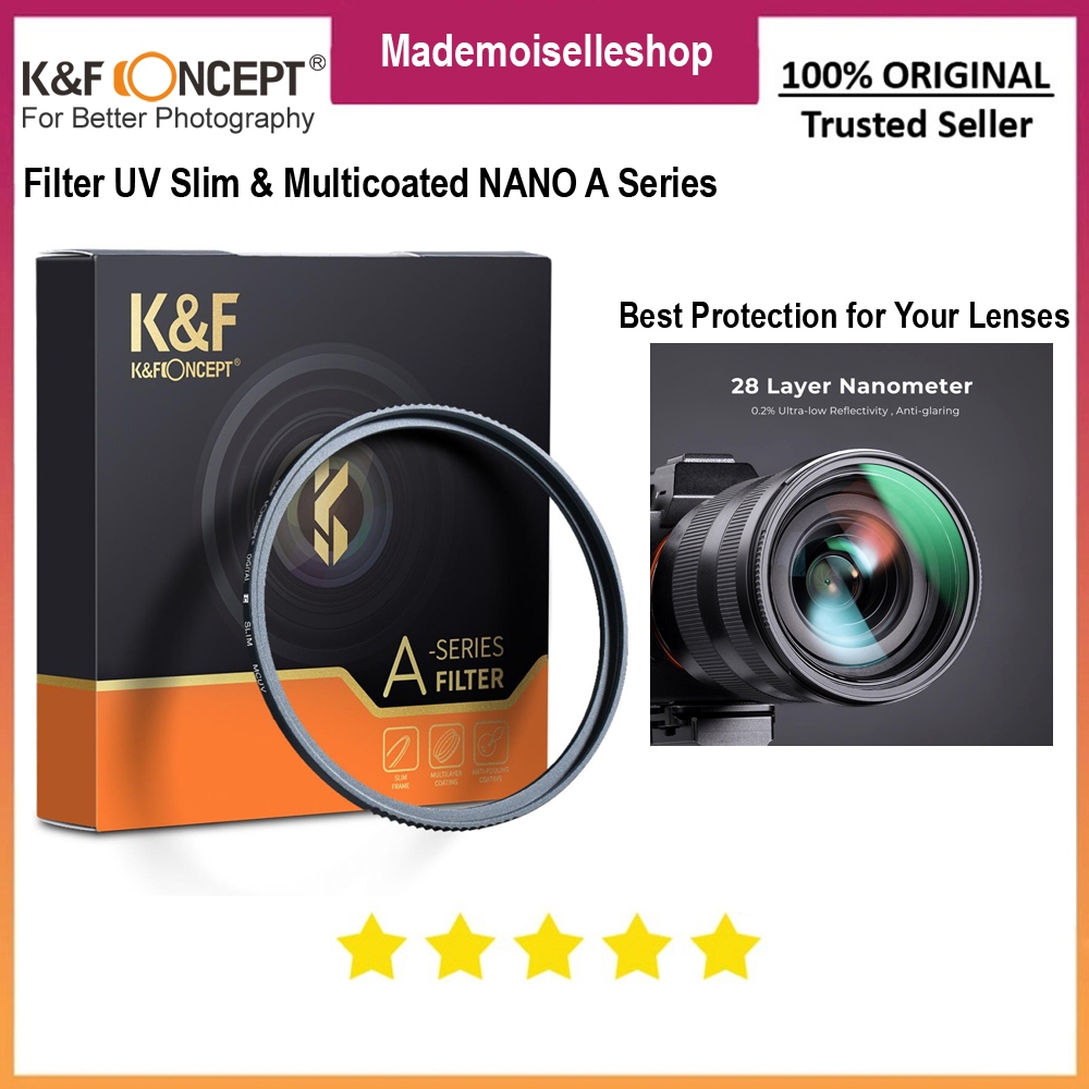 KNF CONCEPT Filter UV Nano A Coating Schoot B270 - Slim & Multicoated - 72mm for Canon Nikon Sony