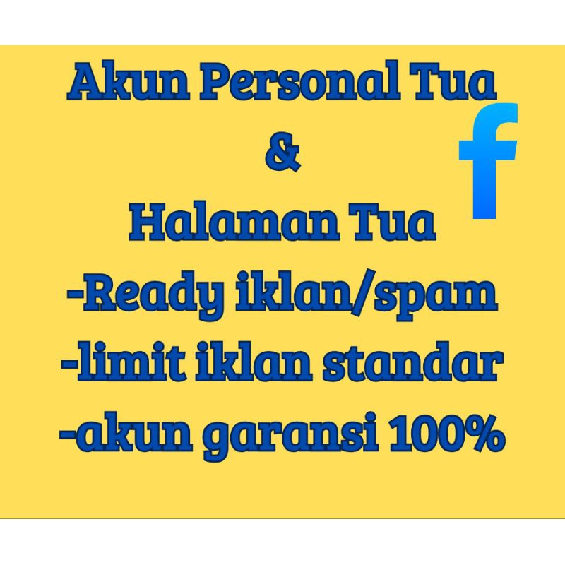 Akun Facebook Personal dan Halaman Tua