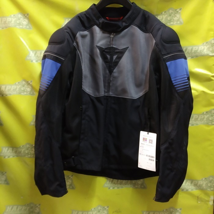 Jaket Dainese Air Fast Black Grey Racing Blue Original Italy
