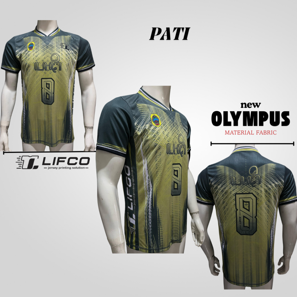 JERSEY VOLI AKSARA SERIES - PATI  - ORIGINAL LIFCO (TIDAK BISA REQUEST NAMA)