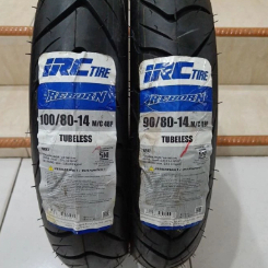 BAN LUAR TUBELESS IRC 100/80-14 REBORN