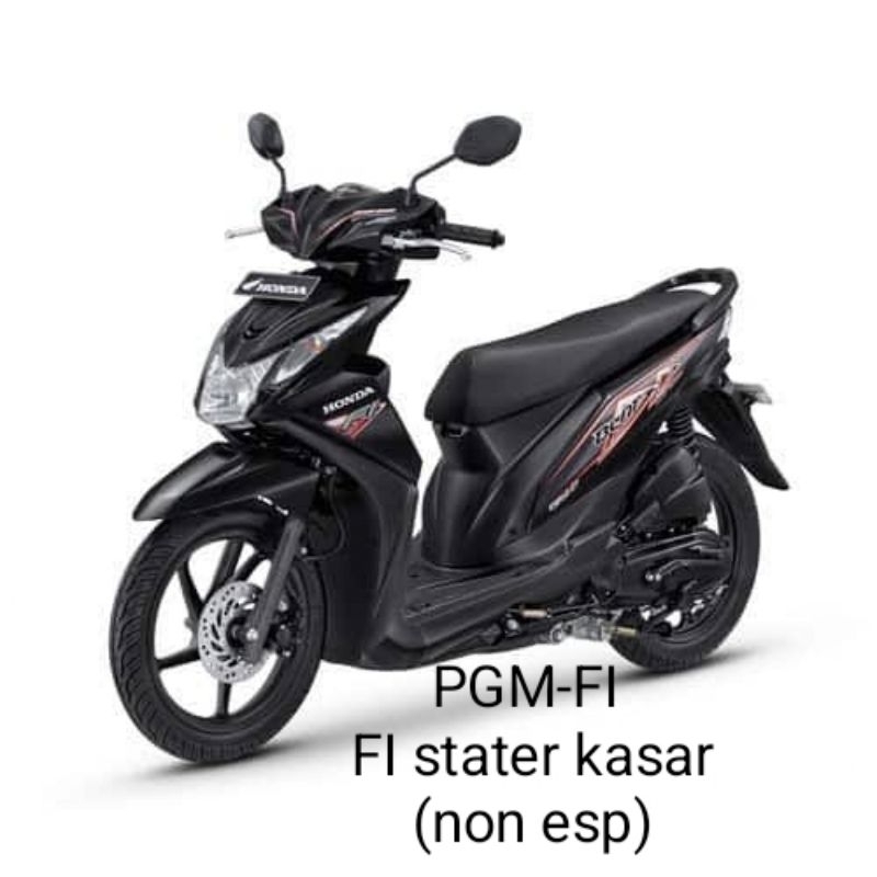 Cover Mesin Beat Fi Scoopy Fi Starter Kasar Shroud Inlet Exhaust Atas Bawah