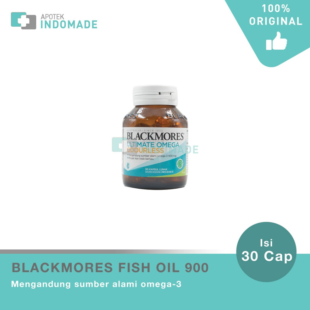 Blackmores Ultimate Omega Odourless 30 Kapsul / Blackmores Fish Oil - Minyak Ikan / Vitamin Omega 3 