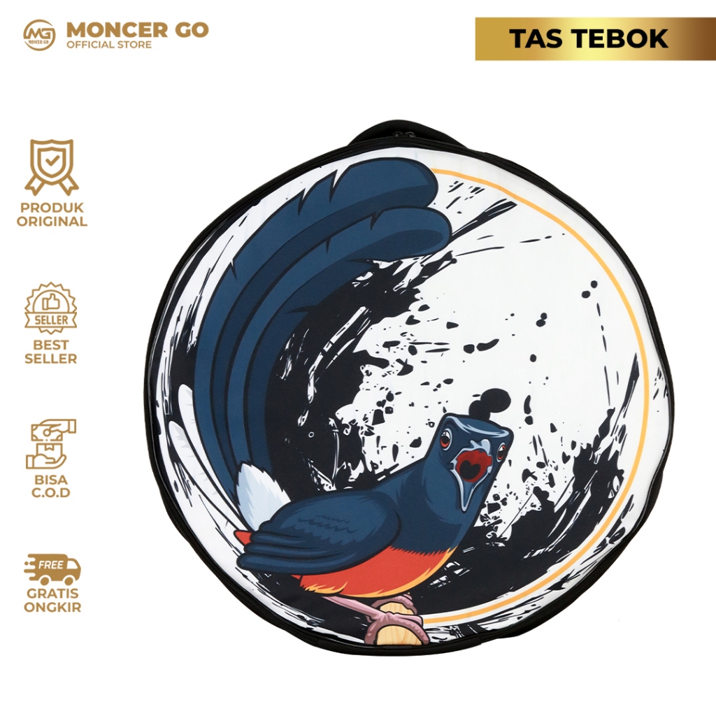 Tas Tebok Sangkar Murai Umi Kasum Premium | Nyaman & Keren Material Cordura Digital Printing