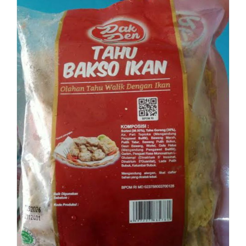 

PAK DEN TAHU BAKSO IKAN 500G