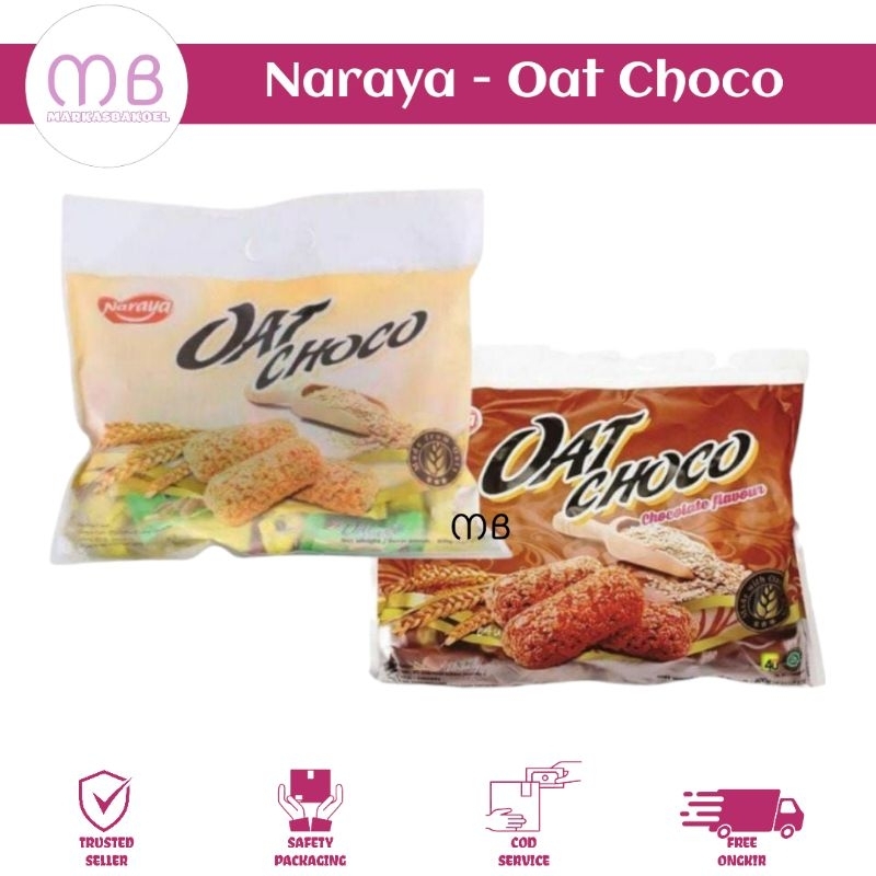 

NARAYA OAT CHOCO SNACK OAT SEREAL GANDUM RASA ORIGINAL CHOCOLATE KEMASAN PACK 400 GRAM BEST SELLER