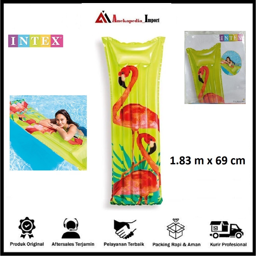 Intex Kasur Air - Intex Pelampung - Intex Kolam Renang 59720 flaminggo - Pelampung - Papan Pelampung
