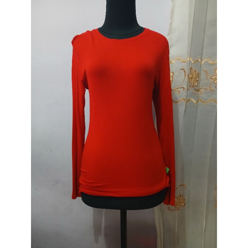 Manset Wanita Lengan Panjang Merah