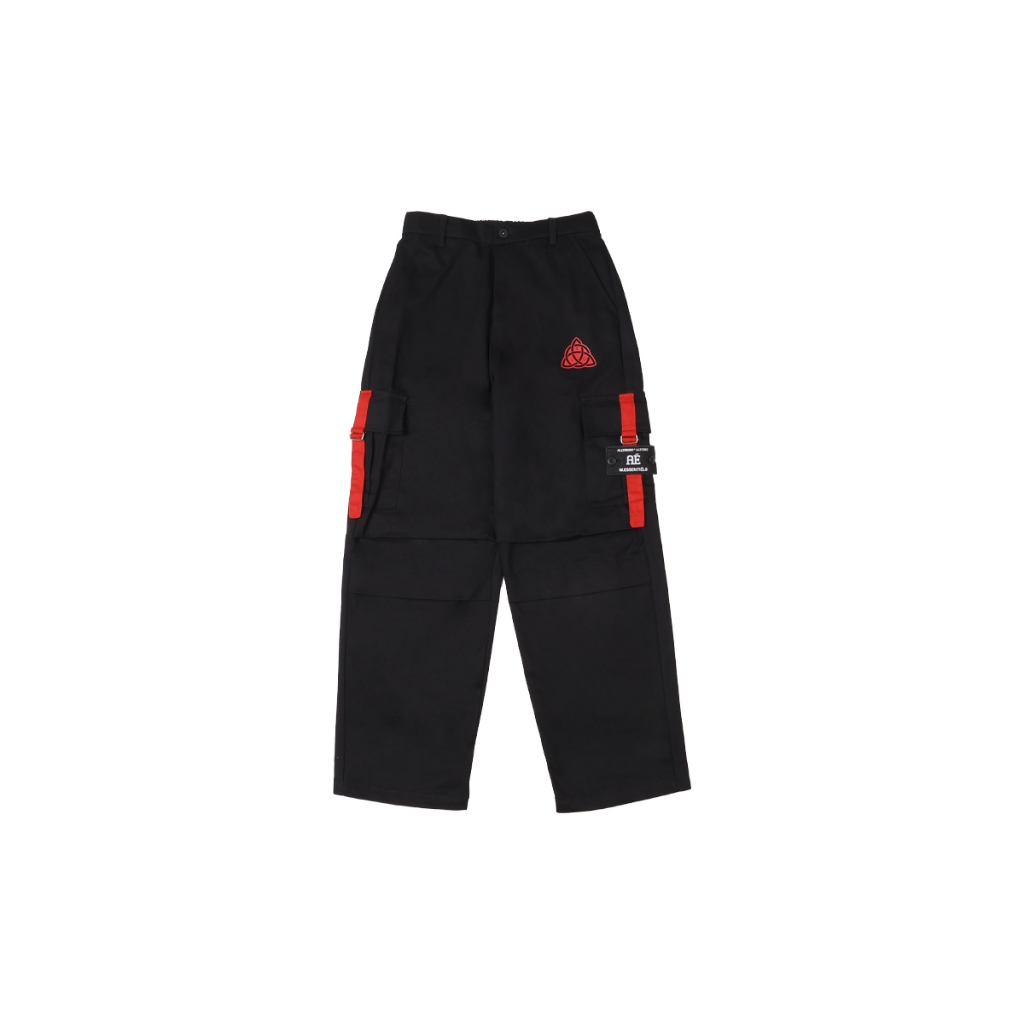 W.Essentiéls x Alter ego Celana Runes Cargo Pants Noir Black